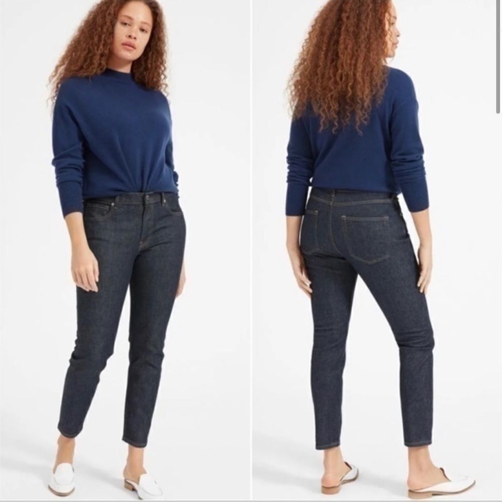 NWT Everlane Mid-Rise Skinny Indigo Dark Wash Ankle Jeans- Size 30